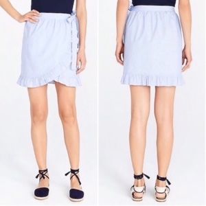 J Crew Warp Around Tie Waist Ruffle Skirt